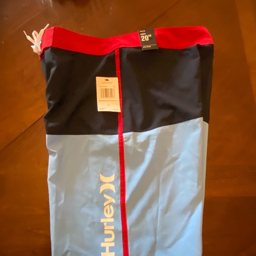 TWO PAIRS of HURLEY BOARDSHORTS for One Price, 1 NWT & 1 Exc Cond. Men’s Sz.32